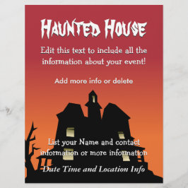 Anpassningsbar Event Haunted House Reklamblad