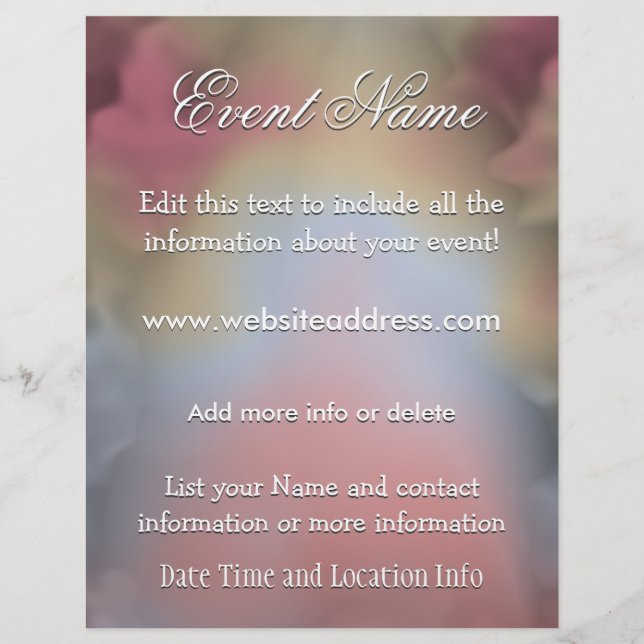 Anpassningsbar Event Heaven Reklamblad (Framsidan)