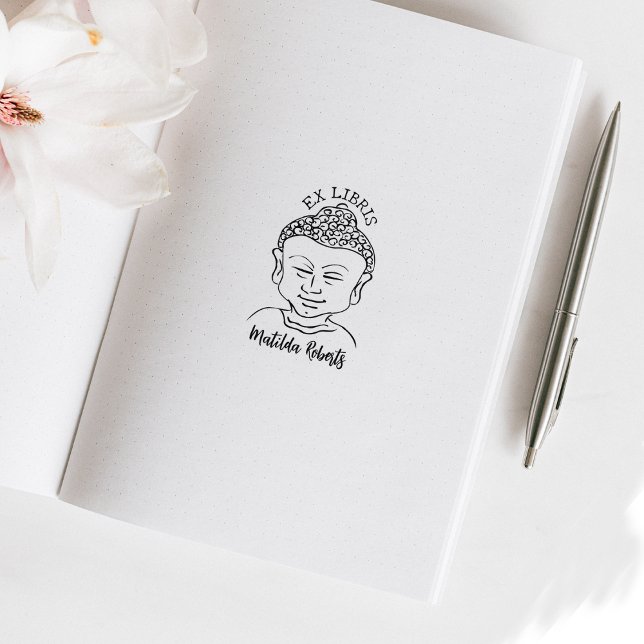 Anpassningsbar Ex Libris, Buddha Bok Stämpel (Skapare uppladdad)