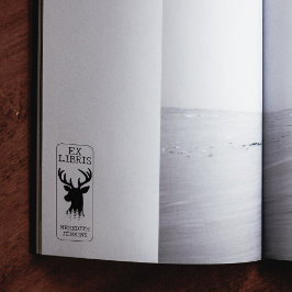 Anpassningsbar Ex Libris, Hjort Bok Stämpel