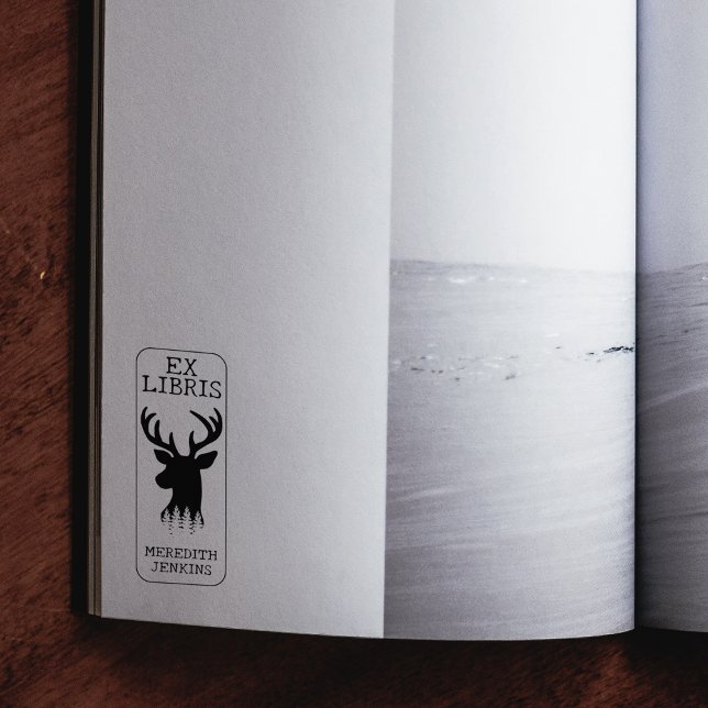 Anpassningsbar Ex Libris, Hjort Bok Stämpel (Skapare uppladdad)