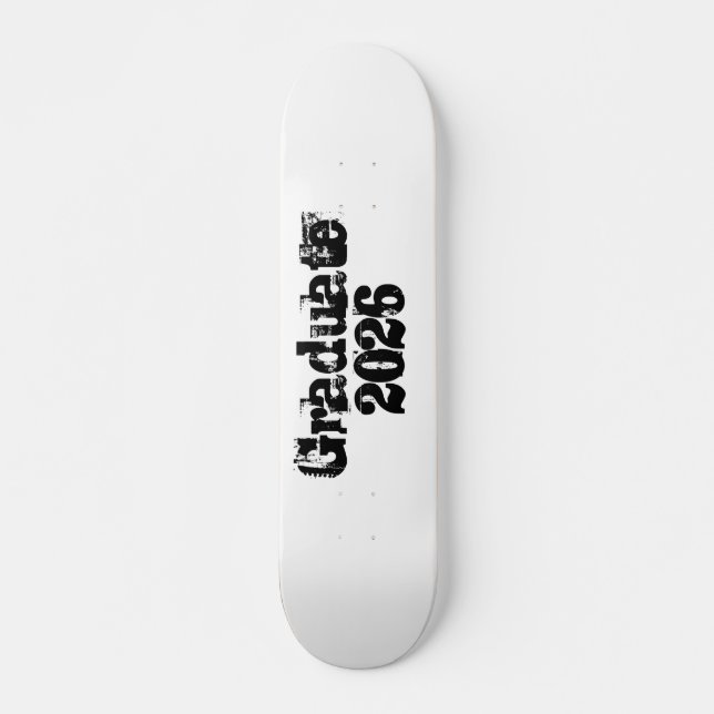 Anpassningsbar examen 2026 Trendig Cool Mini Skateboard Bräda 18,5 Cm (Framsida)