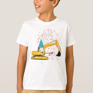 Anpassningsbar Excavator Construction Lastbil Föde T Shirt