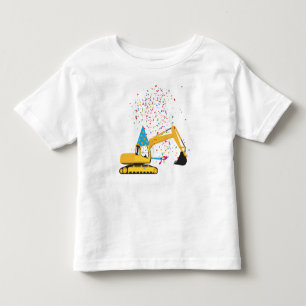Anpassningsbar Excavator Construction Lastbil Föde T Shirt