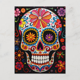 Anpassningsbar 💀 Exquisite Día de Muertos Postcar Vykort