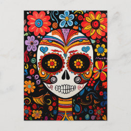 Anpassningsbar 💀 Exquisite Día de Muertos Postcar Vykort