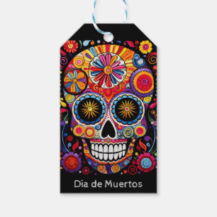 Anpassningsbar 💀 Exquisite Día de Muertos Presentetikett