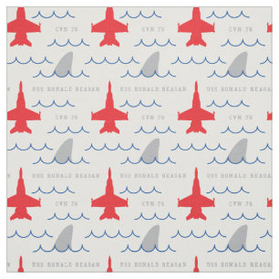 Anpassningsbar FA-18 Shark Fin Party Shirt Mönster Tyg