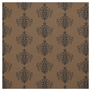 Anpassningsbar Fabric-Chocolate Brown & Black Dama Tyg