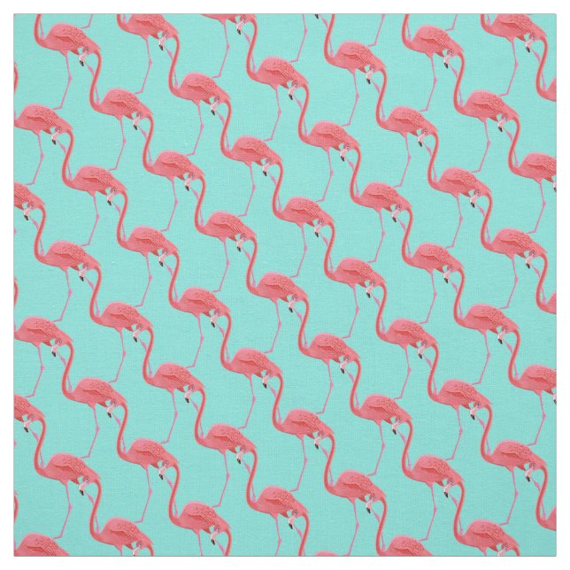 Anpassningsbar Fabric-Rosa Flamingo Tyg (Provkarta)