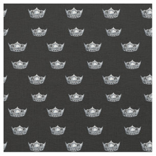 Anpassningsbar Fabric-Skönhetstävling Krona Tyg