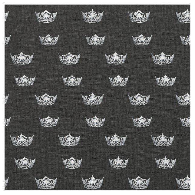 Anpassningsbar Fabric-Skönhetstävling Krona Tyg (Närbild)