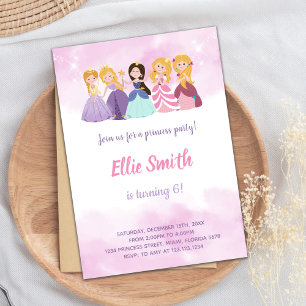 Anpassningsbar Fairy Tale Birthday Card for Girls Inbjudningar