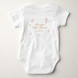 Anpassningsbar Fairytale Little Princess Rosa Girl T Shirt