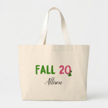 Anpassningsbar Fall 20 AKA Sorority Canvas Tote