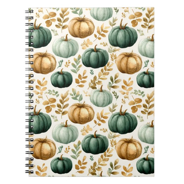 Anpassningsbar Fall Pumpkin Photo Ram Anteckningsbok (Framsidan)