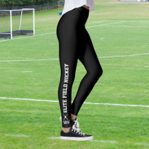Anpassningsbar Fält Hockey Leggings Team Namn Mono