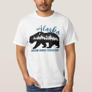 Anpassningsbar Familj Cruise Resa Bear Mountains T Shirt
