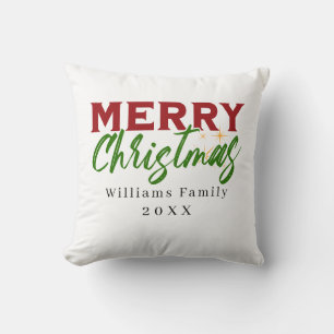 Anpassningsbar Familj Namn julklapp Kudde
