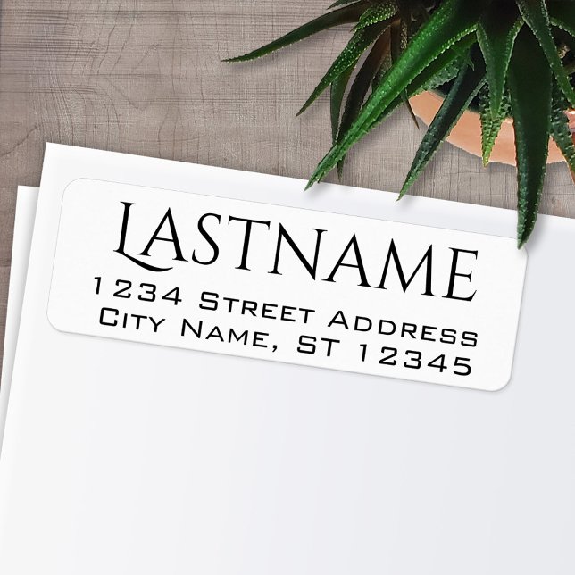Anpassningsbar Familj Namn och Returadress - Ameri Returadress Etikett (Personalized Return Address Labels)