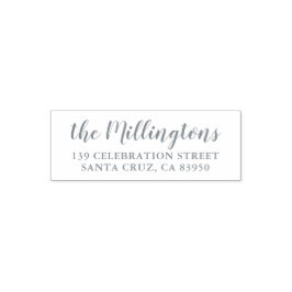 Anpassningsbar Familj Namn och Returadress - Stoll Självfärgande Stämpel