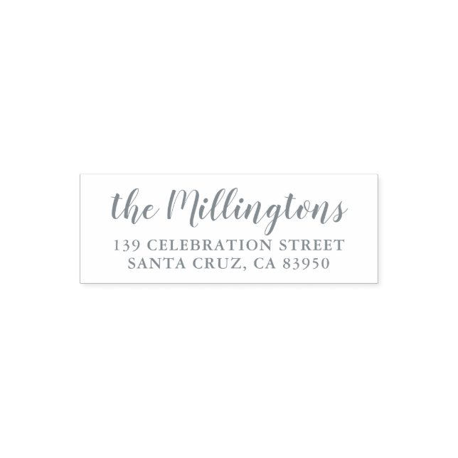 Anpassningsbar Familj Namn och Returadress - Stoll Självfärgande Stämpel (Design)