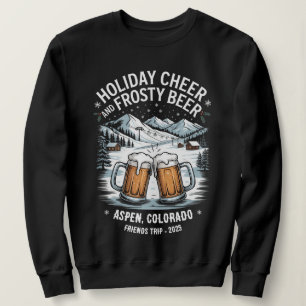 Anpassningsbar Familj och vänner Helgdag Ski Resa T Shirt