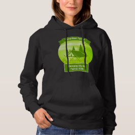 Anpassningsbar familjematchande grön tältcampingt- t shirt