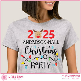 Anpassningsbar-familjen, jul Party T Shirt