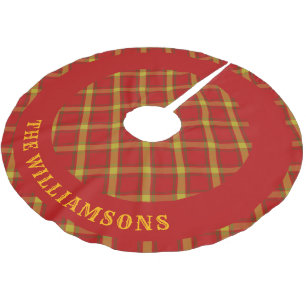 anpassningsbar-familjen namn julgran-kjolen julgransmatta borstad polyester