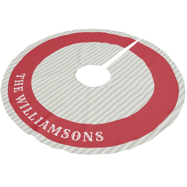 anpassningsbar-familjen namn julgran-kjolen julgransmatta borstad polyester (Vinklad)