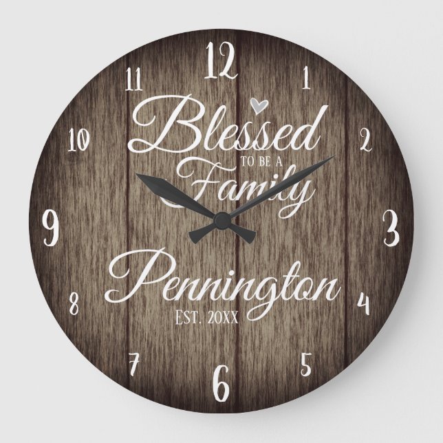 Anpassningsbar-familjen Namn som är tomt för att v Stor Klocka (Framsida)