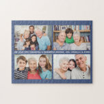 Anpassningsbar Family 4: Anpassningsbar om fotokol Pussel<br><div class="desc">Skapa ett pussel av typen pussel genom att ladda upp 4 vågräna. Lägg till anpassningsbarna och ändra färg i bakgrunden genom att klicka på Anpassa. Gör en underbar födelsedagspresent,  Mor/Fars dag-gåva och perfekt även för morföräldrar.</div>