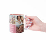 Anpassningsbar Family 6 Rosa för fotokollage Deser Två-Tonad Mugg<br><div class="desc">Personlig Anpassningsbar Family 6 Photo Collage Desert Ro Rosa Coffee Mugg.</div>