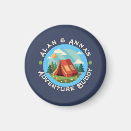 Anpassningsbar Family Äventyr Camp - Personlig Nam Magnet