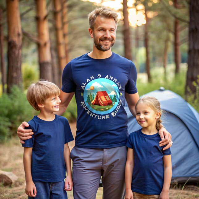 Anpassningsbar Family Äventyr Camp - Personlig Nam T Shirt (Skapare uppladdad)