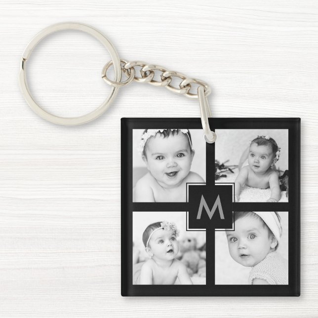 Anpassningsbar Family Baby Photo Collage Initial B (Skapare uppladdad)