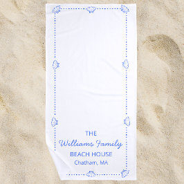 Anpassningsbar Family Beach House Coastal Blue Snä