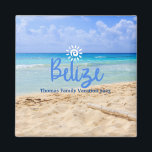 Anpassningsbar Family Belize Beach Vacation-jul Magnet<br><div class="desc">Cute personalizable Belize Resa souvenir. Anpassning: Ändra rubrik och år för att göra den unik.</div>