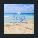 Anpassningsbar Family Belize Beach Vacation-jul Magnet<br><div class="desc">Cute personalizable Belize Resa souvenir. Anpassning: Ändra rubrik och år för att göra den unik.</div>