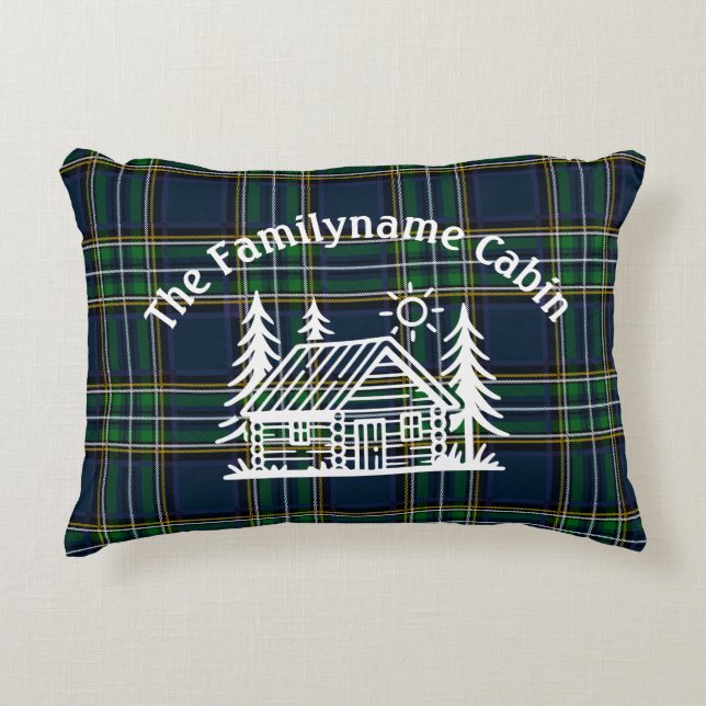 Anpassningsbar Family Cabin Dekorativ kudde (Framsidan)