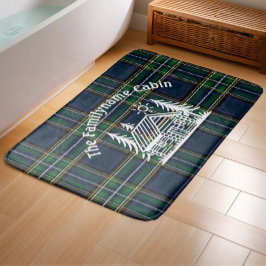 Anpassningsbar Family Cabin Tartan Play Shower Badrumsmatta