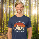 Anpassningsbar Family Camping Resa Mountain Sunset T Shirt<br><div class="desc">Den här coolans återgång till rocky mountains i naturen gör en underbar bild av en uppsättning anpassade resa-t-tröjor för familjeåterförening,  resa eller campingsemester. Cute matchar mamma,  pappa,  bror och syster. Lägg bara till ditt eget efternamn och året med vår anpassning till verktyg.</div>