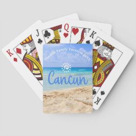 Anpassningsbar Family Cancun Vacation Souvenir Casinokort