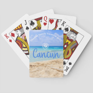 Anpassningsbar Family Cancun Vacation Souvenir Casinokort