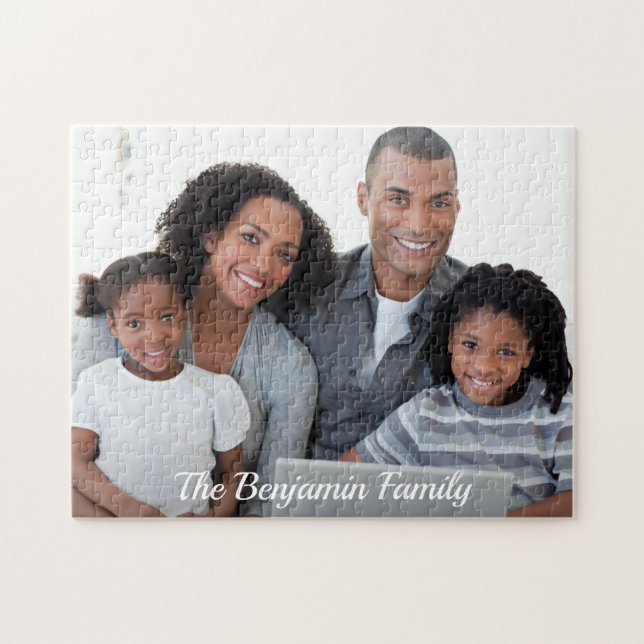 Anpassningsbar Family Children Kids Photo Personal Pussel (Horisontell)