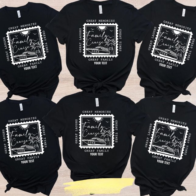 Anpassningsbar Family Cruise 2025 Vacation Cruise  T Shirt (Skapare uppladdad)