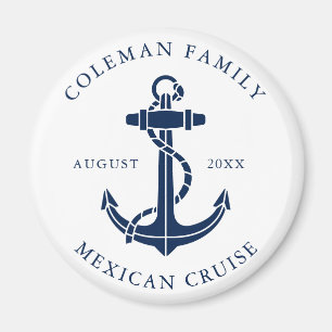 Anpassningsbar Family Cruise Frakt Nautical Anchor Magnet