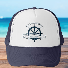 Anpassningsbar Family Cruise Frakt Nautical Wheel  Keps