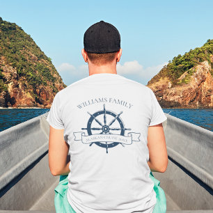 Anpassningsbar Family Cruise Frakt Nautical Wheel  T Shirt